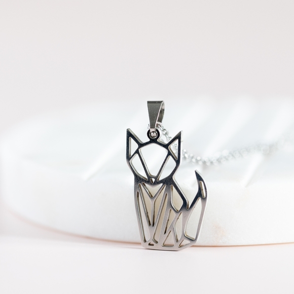 Other - Geometric Cat Necklace